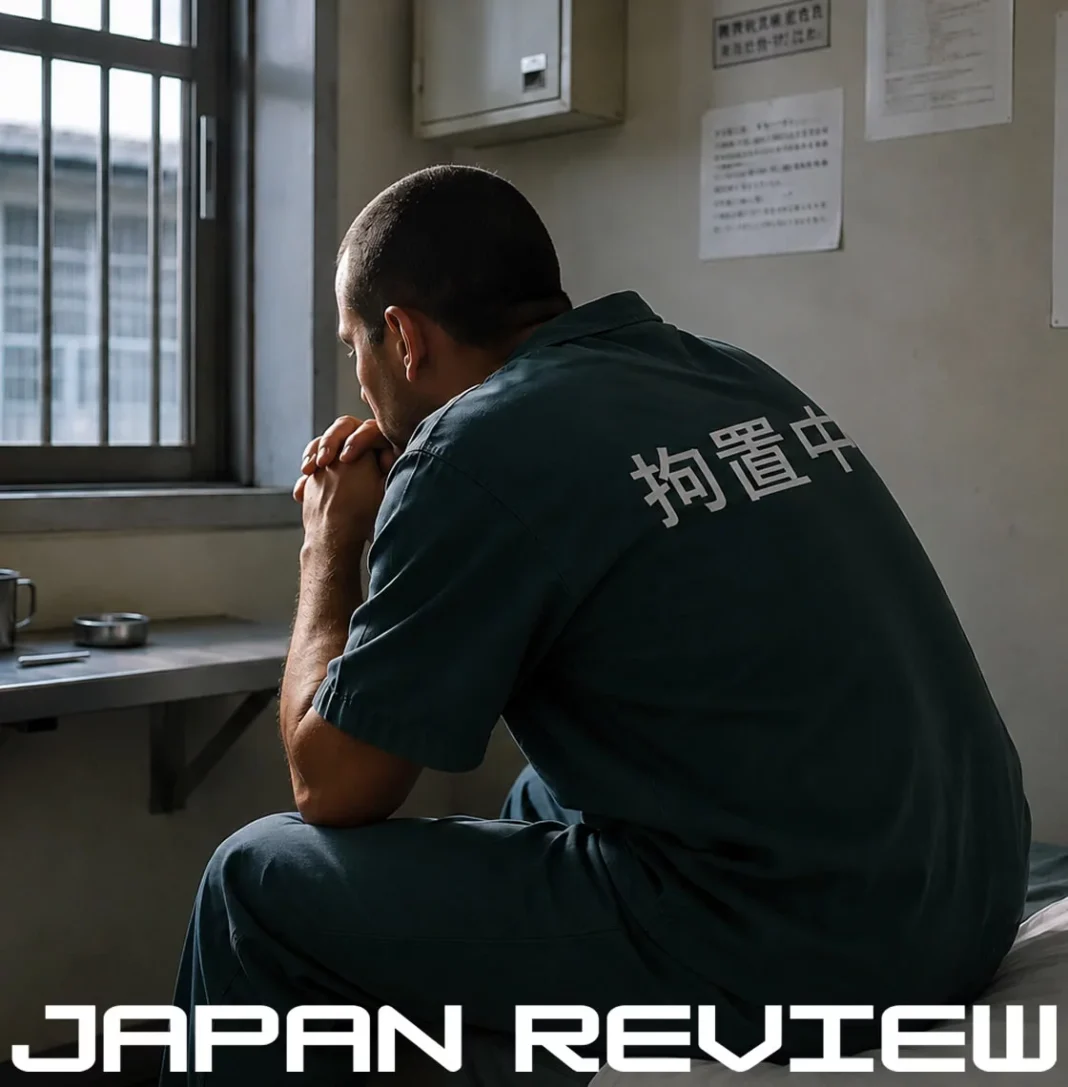 Brasileiro detido em prisão japonesa durante cumprimento de pena no Japão, país conhecido por seu sistema prisional rígido e baixas taxas de criminalidade.